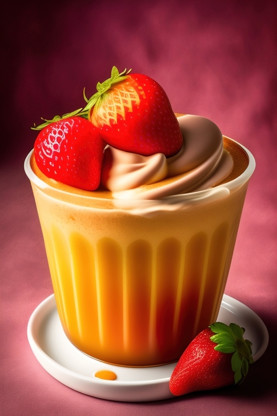 Use Ai To Generate Art, Strawberry, Food, Berry, Fruit, Dessert