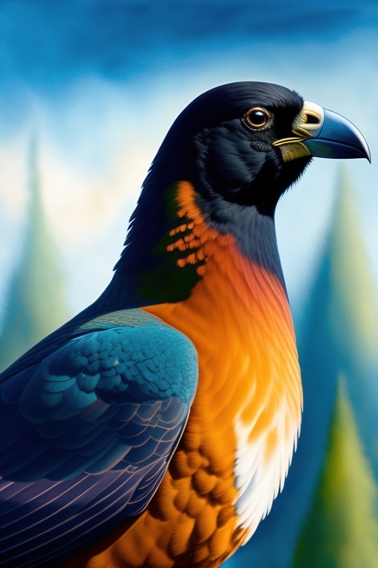 Generate Images From Text Online, Macaw, Parrot, Bird, Beak, Animal