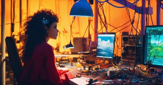 Table, Disk Jockey, Person, Desk, Man, People
